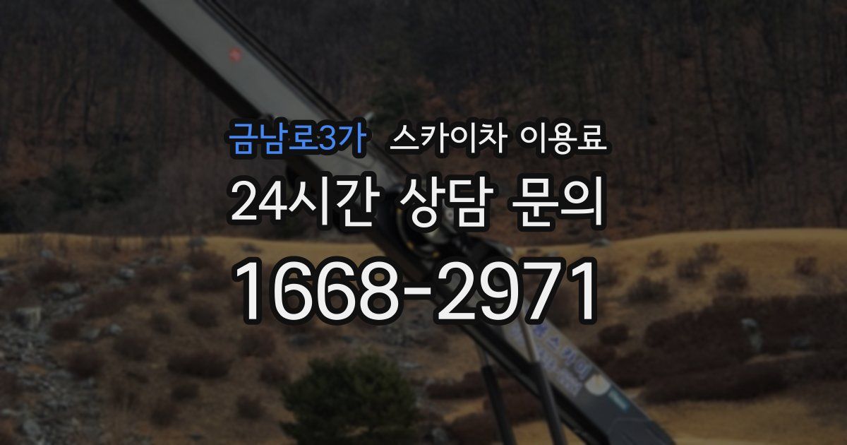금남로3가 스카이차 이용료
