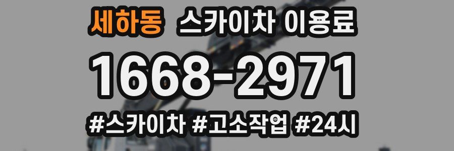 세하동 스카이차 이용료