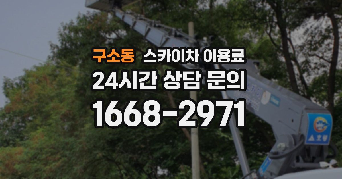 구소동 스카이차 이용료
