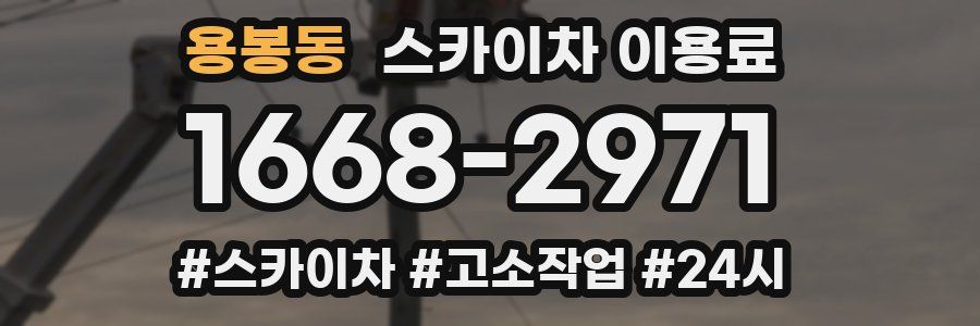 용봉동 스카이차 이용료