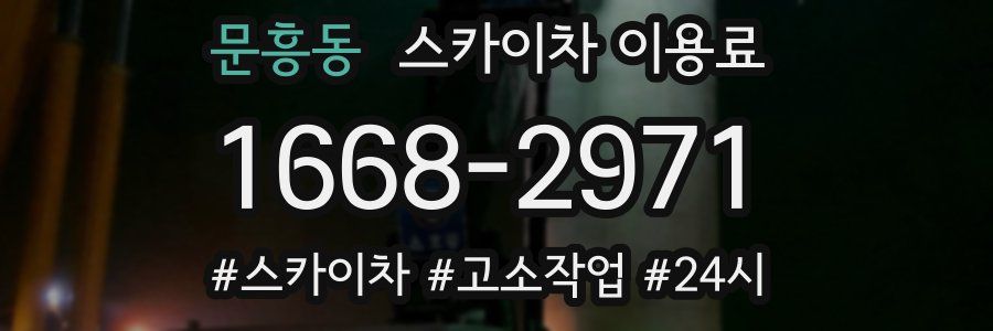 문흥동 스카이차 이용료