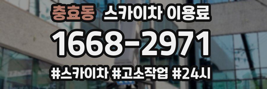 충효동 스카이차 이용료