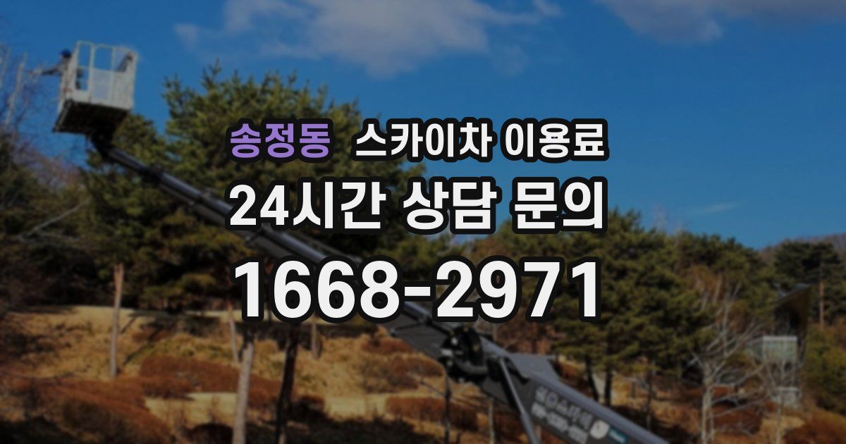 송정동 스카이차 이용료