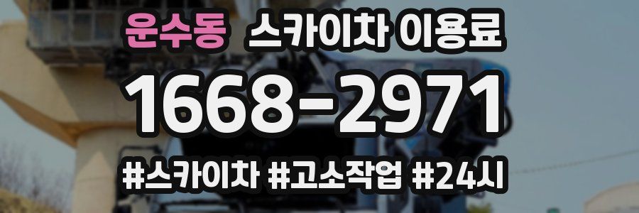 운수동 스카이차 이용료