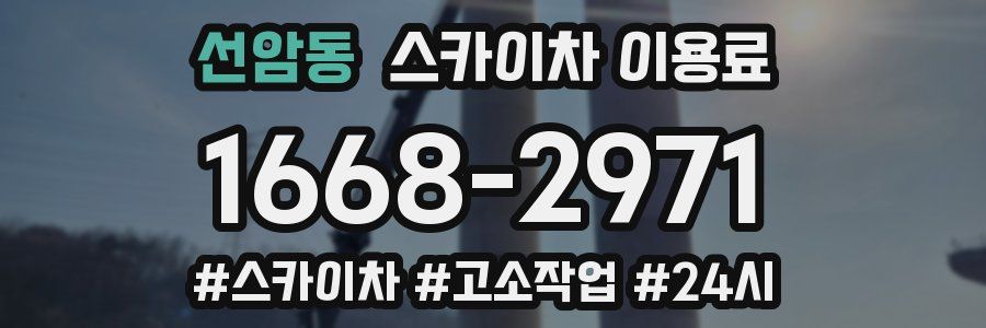 선암동 스카이차 이용료