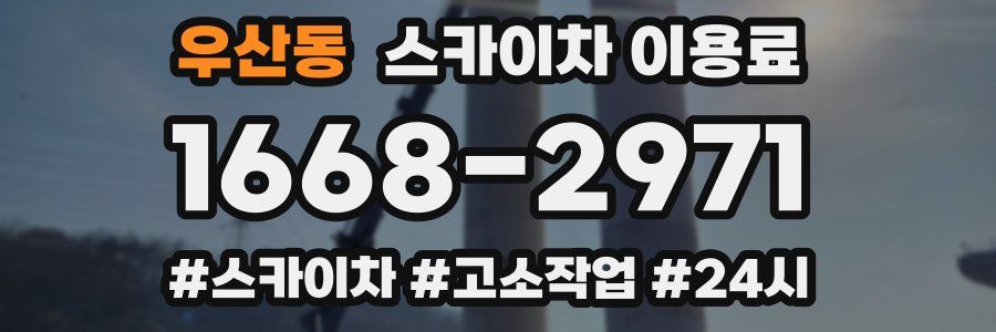 우산동 스카이차 이용료