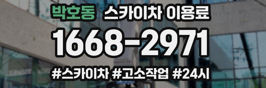 박호동 스카이차 이용료