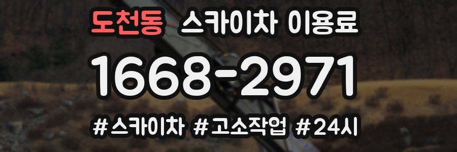 도천동 스카이차 이용료