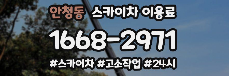 안청동 스카이차 이용료