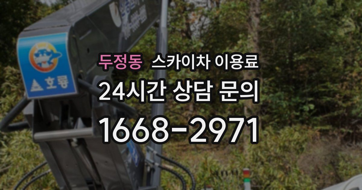 두정동 스카이차 이용료