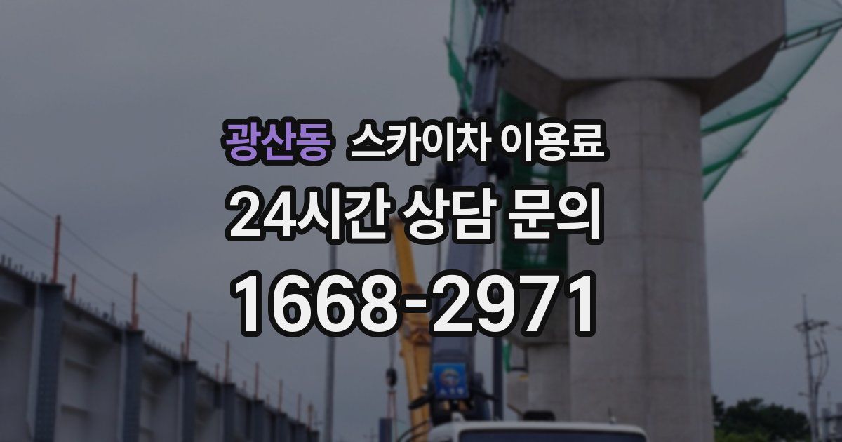 광산동 스카이차 이용료
