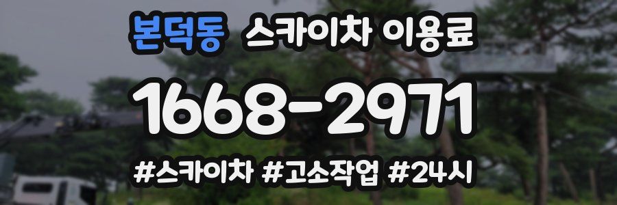 본덕동 스카이차 이용료