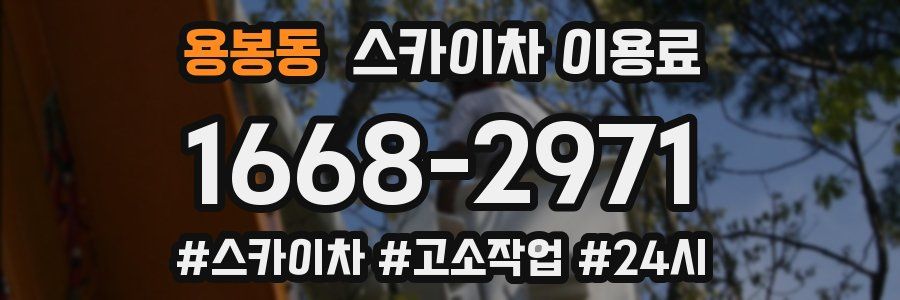 용봉동 스카이차 이용료