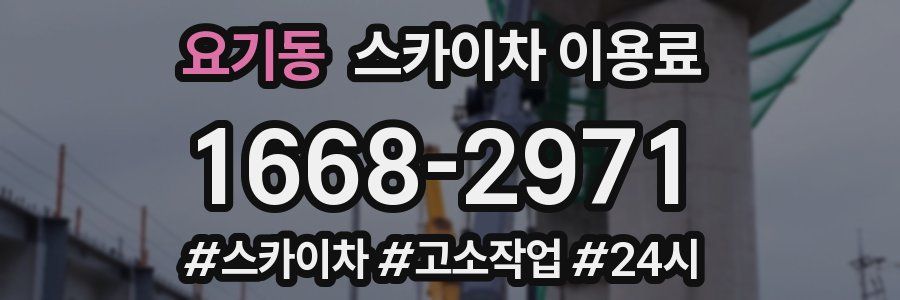 요기동 스카이차 이용료