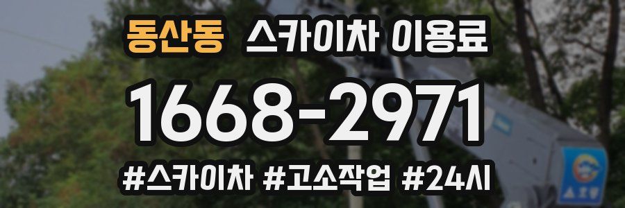동산동 스카이차 이용료