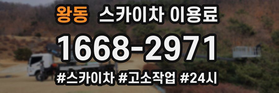 왕동 스카이차 이용료