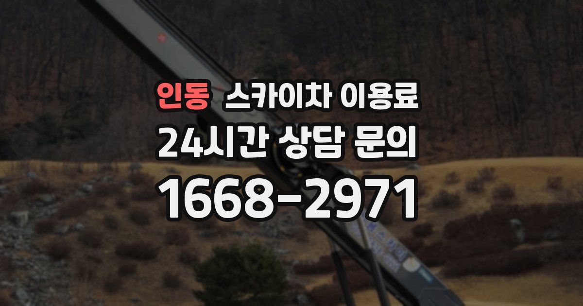 인동 스카이차 이용료