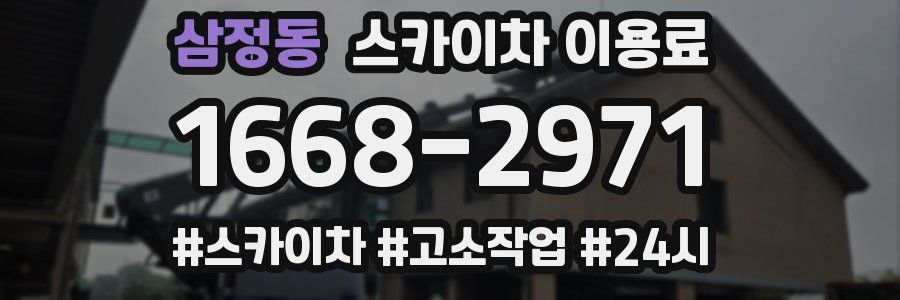 삼정동 스카이차 이용료