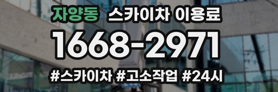 자양동 스카이차 이용료