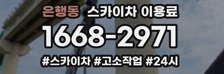 은행동 스카이차 이용료