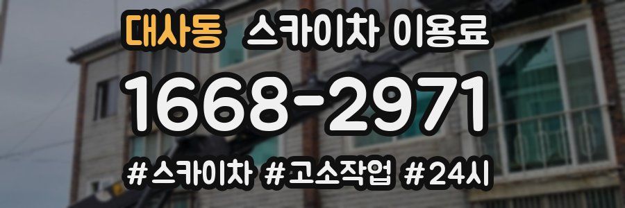 대사동 스카이차 이용료