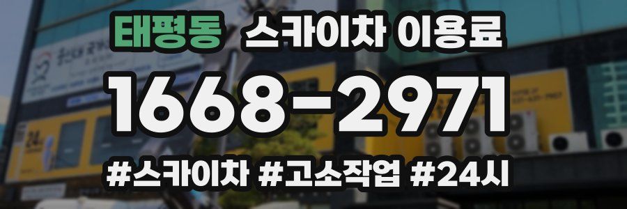 태평동 스카이차 이용료