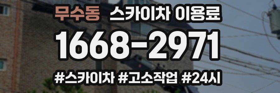 무수동 스카이차 이용료