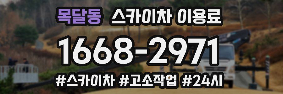 목달동 스카이차 이용료