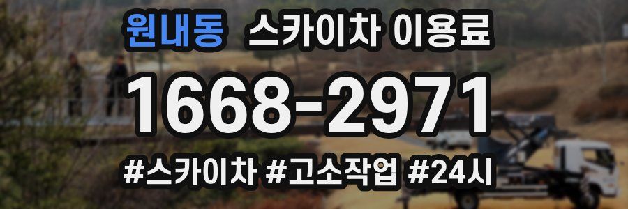 원내동 스카이차 이용료