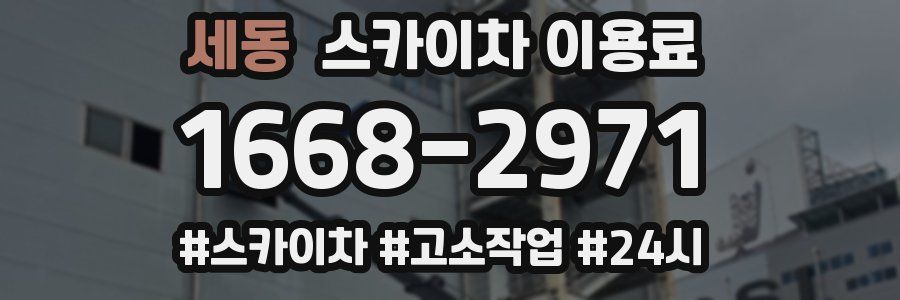 세동 스카이차 이용료