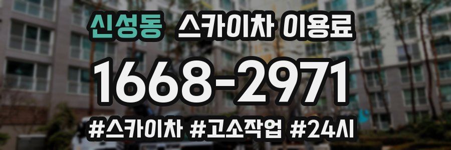 신성동 스카이차 이용료