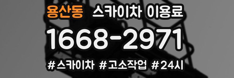용산동 스카이차 이용료