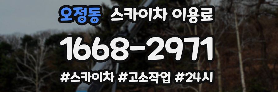 오정동 스카이차 이용료