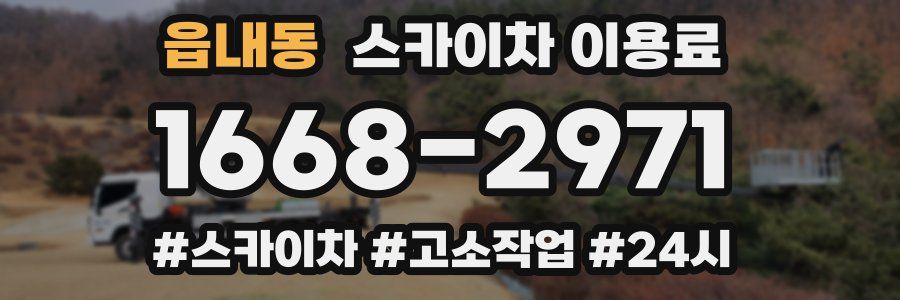 읍내동 스카이차 이용료