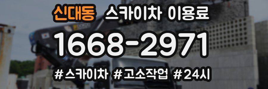신대동 스카이차 이용료