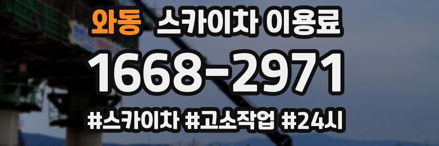 와동 스카이차 이용료