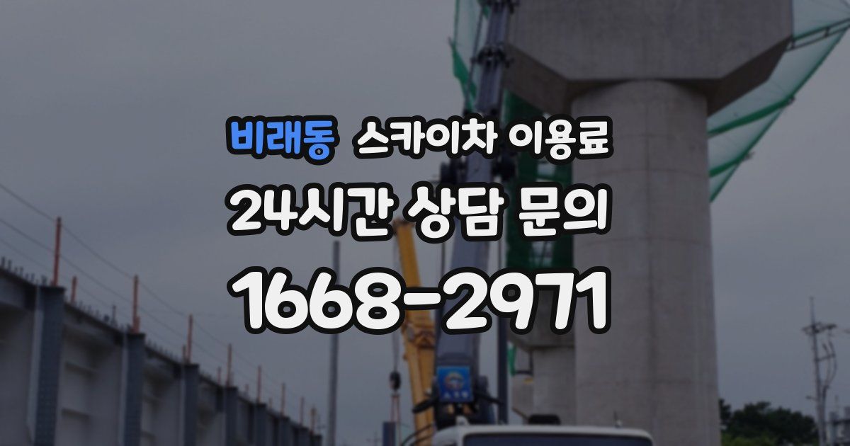 비래동 스카이차 이용료