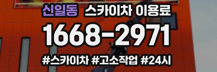 신일동 스카이차 이용료