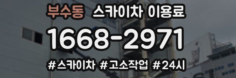 부수동 스카이차 이용료