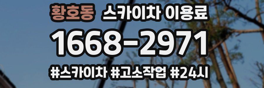 황호동 스카이차 이용료