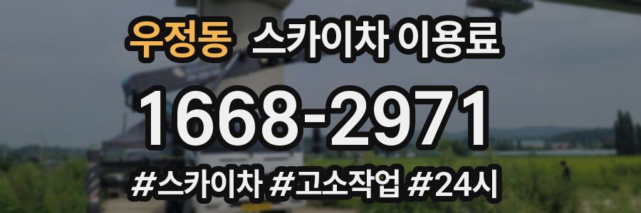 우정동 스카이차 이용료
