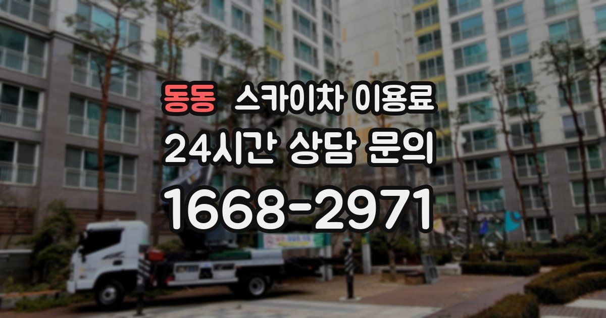 동동 스카이차 이용료