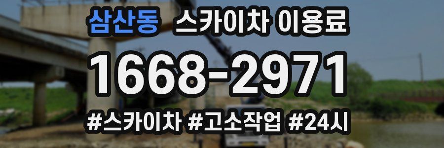삼산동 스카이차 이용료