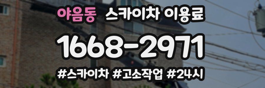 야음동 스카이차 이용료