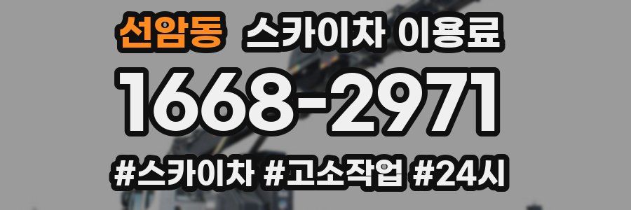 선암동 스카이차 이용료