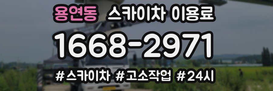 용연동 스카이차 이용료