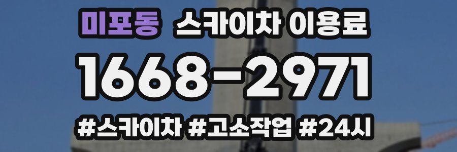 미포동 스카이차 이용료
