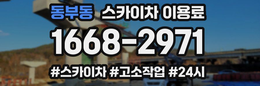 동부동 스카이차 이용료