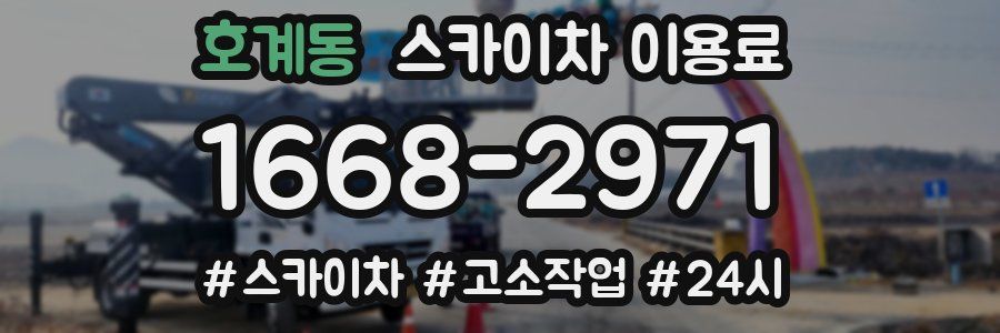 호계동 스카이차 이용료