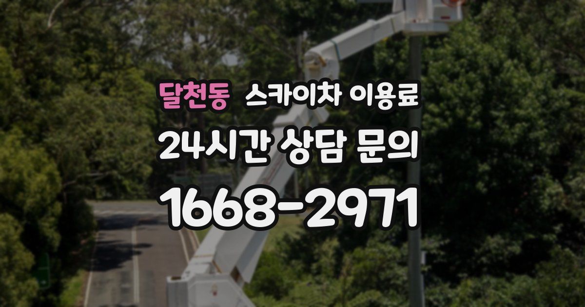 달천동 스카이차 이용료